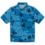 Carolina Panthers Hawaiian Shirt - Wave Palm | Moonbestprint