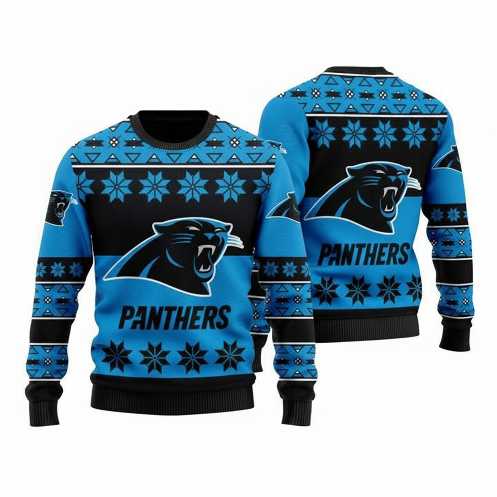 Carolina Panthers Wool Ugly Christmas Sweater ? Usalast