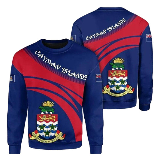 Cayman Islands Coat Of Arms Sweater Cricket Style J5W ? Usalast
