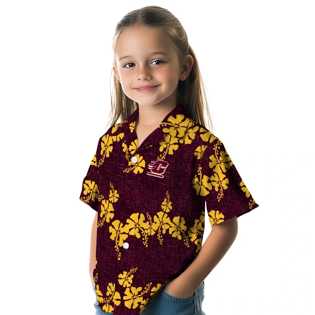 Central Michigan Chippewas Hawaiian Shirt - 50th State Flower | Moonbestprint