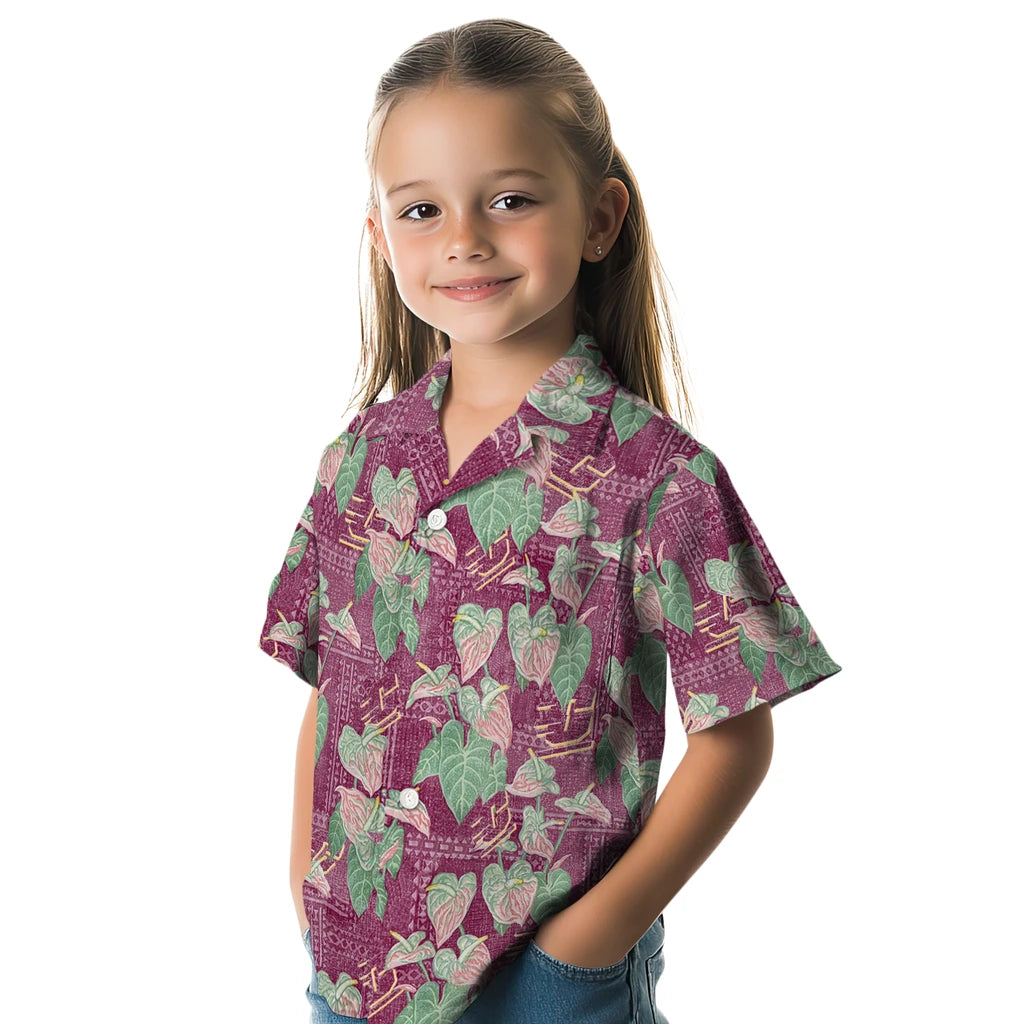 Central Michigan Chippewas Hawaiian Shirt - Anthurium Overlay | Moonbestprint