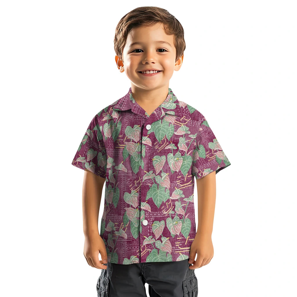 Central Michigan Chippewas Hawaiian Shirt - Anthurium Overlay | Moonbestprint