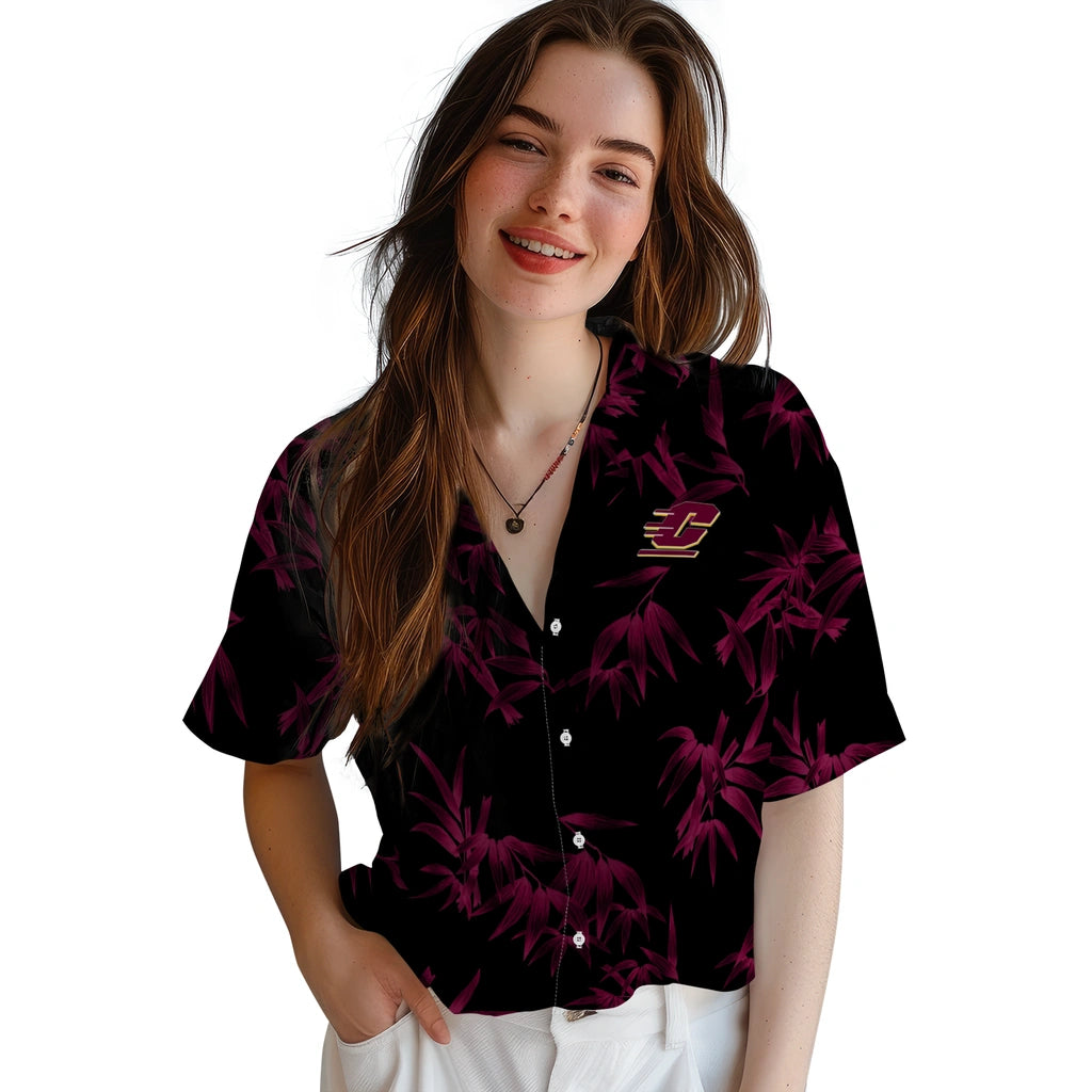 Central Michigan Chippewas Hawaiian Shirt - Bamboo Branches | Moonbestprint