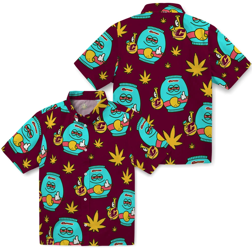 Central Michigan Chippewas Hawaiian Shirt - Chill Vibe | Moonbestprint