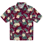 Central Michigan Chippewas Hawaiian Shirt - Flamingo and Hibiscus | Moonbestprint