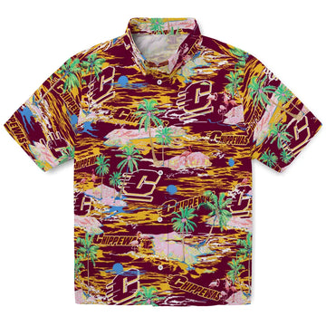 Central Michigan Chippewas Flamingo Retreat 2026 Hawaiian Shirt – Moonbestprint