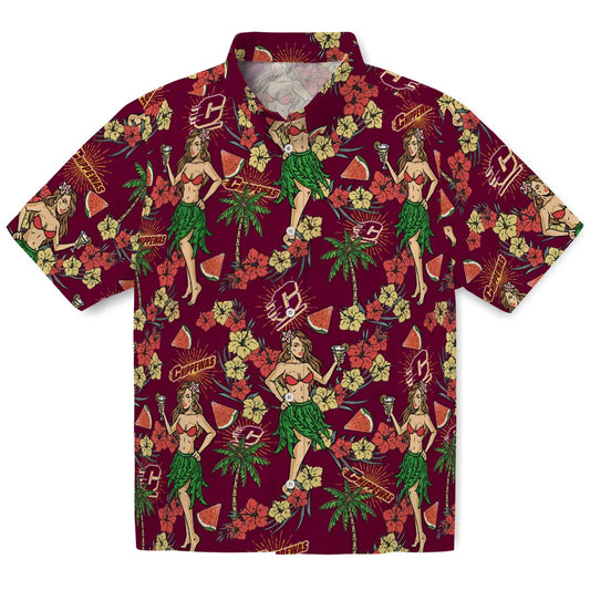 Central Michigan Chippewas Hawaiian Shirt - Hawaiian Girls Design | Moonbestprint
