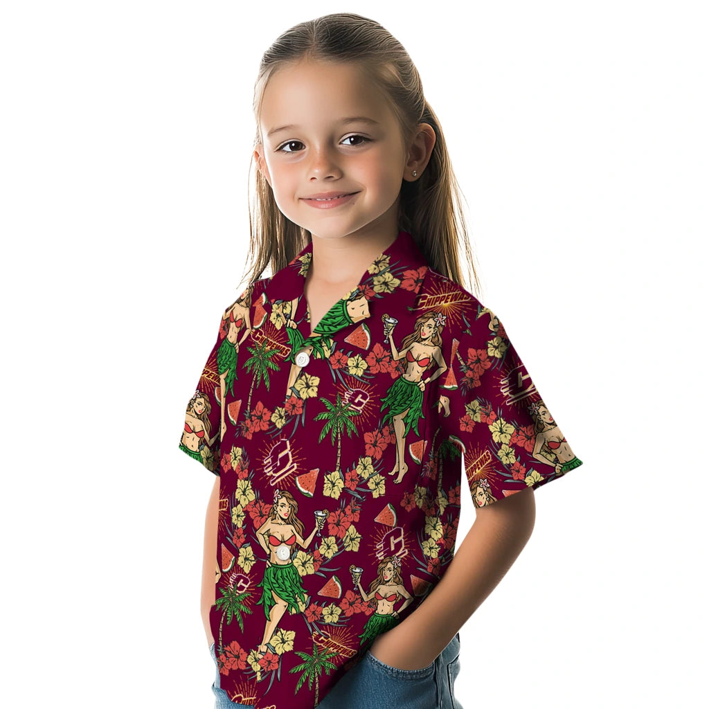 Central Michigan Chippewas Hawaiian Shirt - Hawaiian Girls Design | Moonbestprint