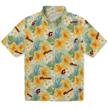 Central Michigan Chippewas Hawaiian Shirt - Hibiscus Mood | Moonbestprint