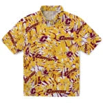 Central Michigan Chippewas Hawaiian Shirt - Hibiscus Overlay | Moonbestprint