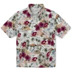 Central Michigan Chippewas Hawaiian Shirt - Hibiscus Seaside | Moonbestprint