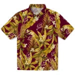 Central Michigan Chippewas Hawaiian Shirt - Palm Leaves | Moonbestprint