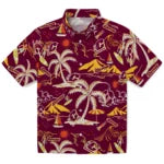 Central Michigan Chippewas Hawaiian Shirt - Palm Tree Island | Moonbestprint