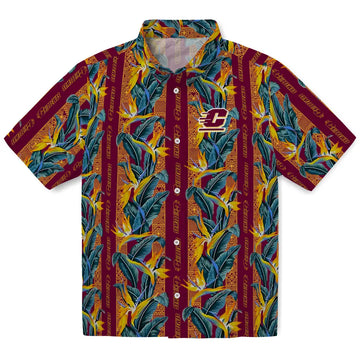 Central Michigan Chippewas Hawaiian Shirt - Paradise Vines | Moonbestprint