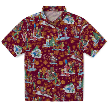 Central Michigan Chippewas Hawaiian Shirt - Simpsons Christmas | Moonbestprint