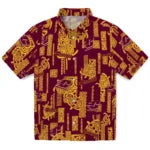 Central Michigan Chippewas Hawaiian Shirt - Turtle Lines | Moonbestprint