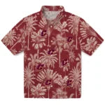 Central Michigan Chippewas Hawaiian Shirt - Vintage Palm Tree | Moonbestprint