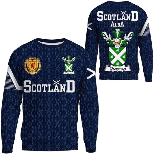 Chapman Family Crest Sweater Scottish Home ? 1991 Style A7 ? Usalast
