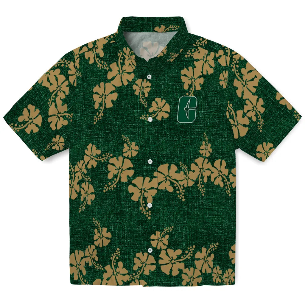 Charlotte 49ers Hawaiian Shirt - 50th State Flower | Moonbestprint