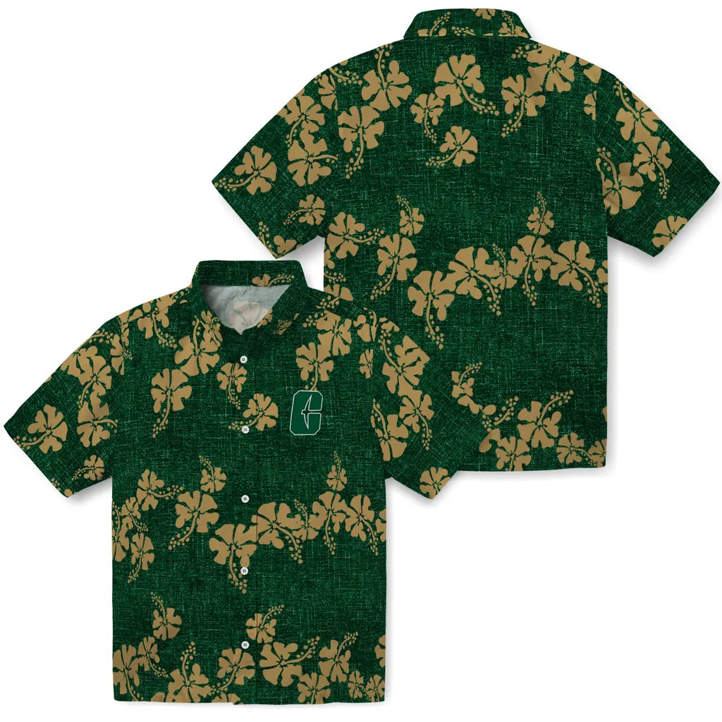 Charlotte 49ers Hawaiian Shirt - 50th State Flower | Moonbestprint