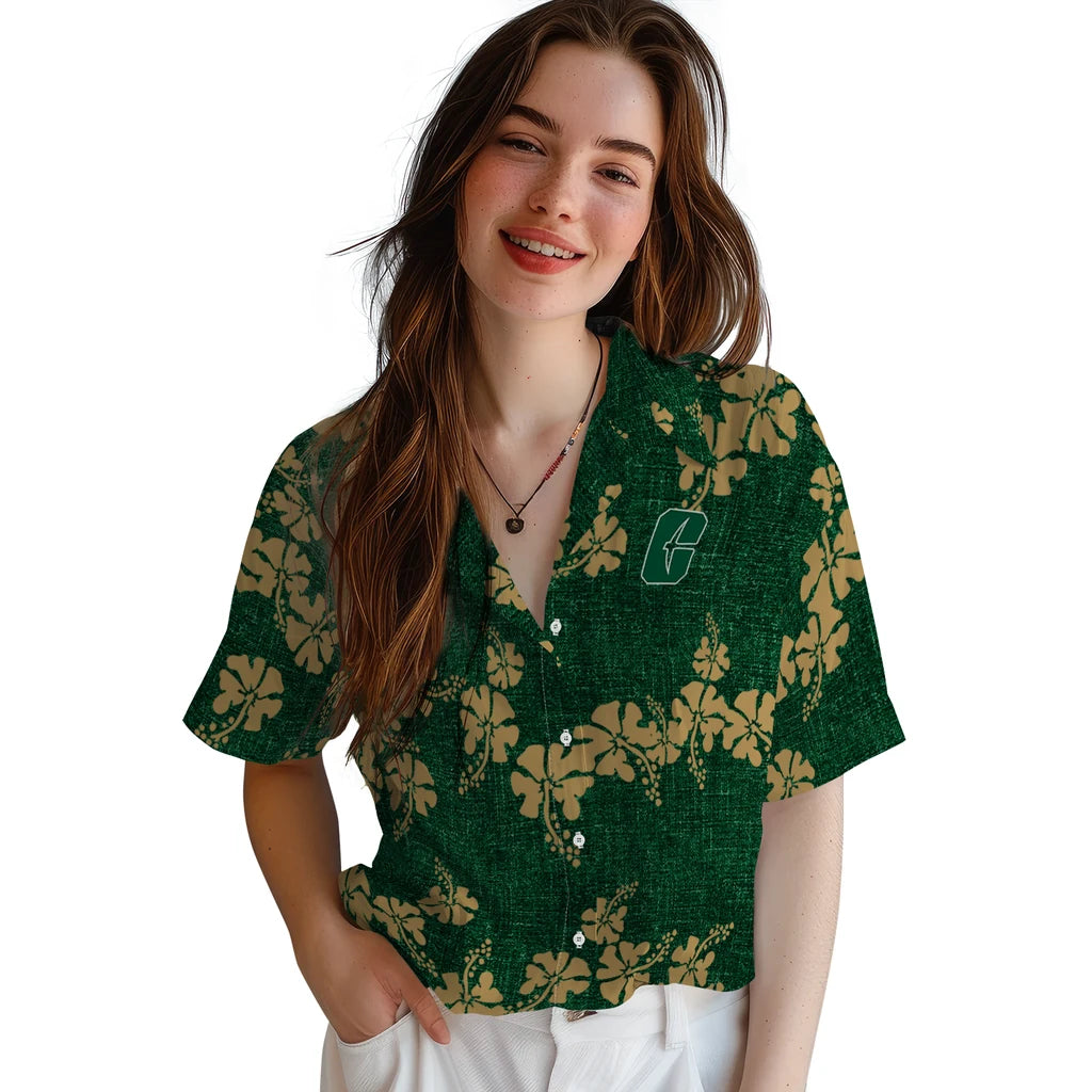 Charlotte 49ers Hawaiian Shirt - 50th State Flower | Moonbestprint