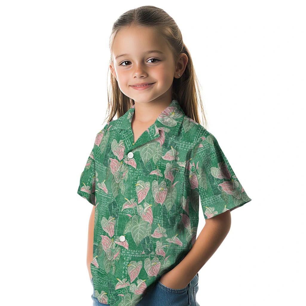 Charlotte 49ers Hawaiian Shirt - Anthurium Overlay | Moonbestprint