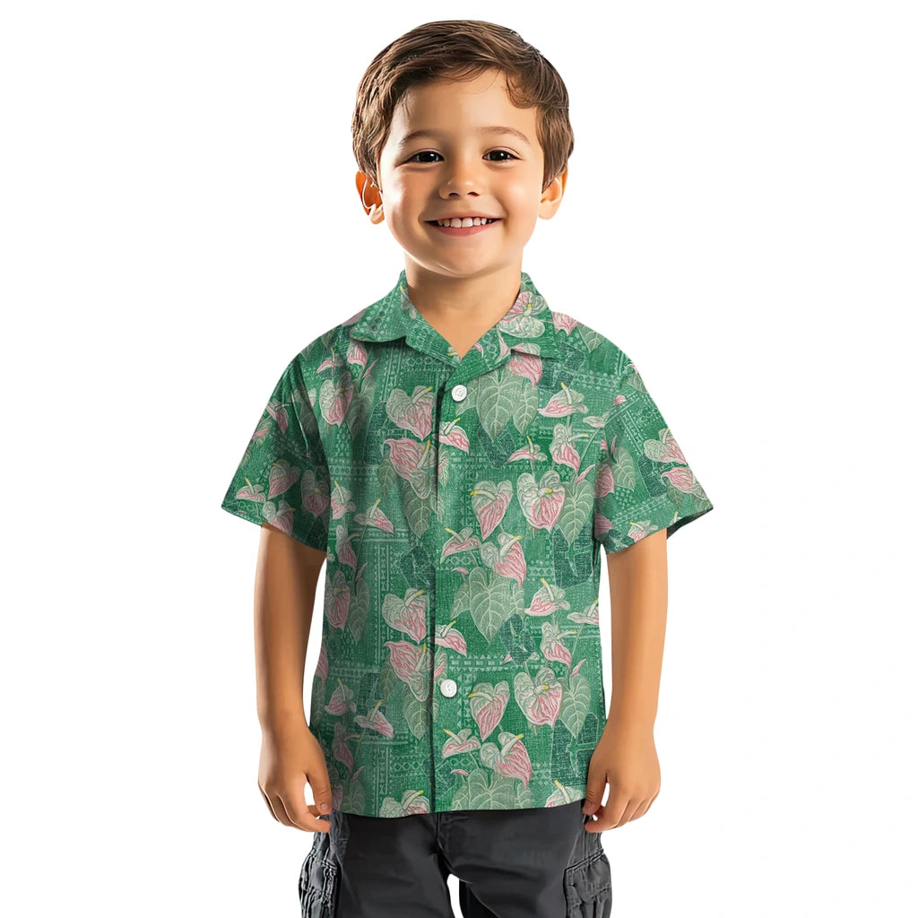Charlotte 49ers Hawaiian Shirt - Anthurium Overlay | Moonbestprint