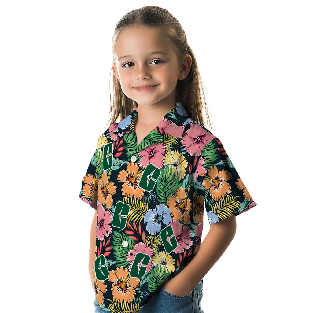 Charlotte 49ers Hawaiian Shirt - Brilliant Hibiscus Garden | Moonbestprint