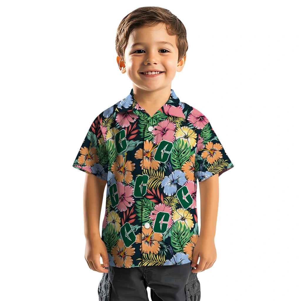 Charlotte 49ers Hawaiian Shirt - Brilliant Hibiscus Garden | Moonbestprint