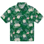 Charlotte 49ers Hawaiian Shirt - Flamingo and Hibiscus | Moonbestprint