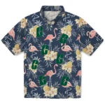 Charlotte 49ers Hawaiian Shirt - Flamingo Hibiscus | Moonbestprint