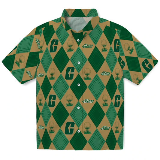 Charlotte 49ers Hawaiian Shirt - Golfing Plaid | Moonbestprint