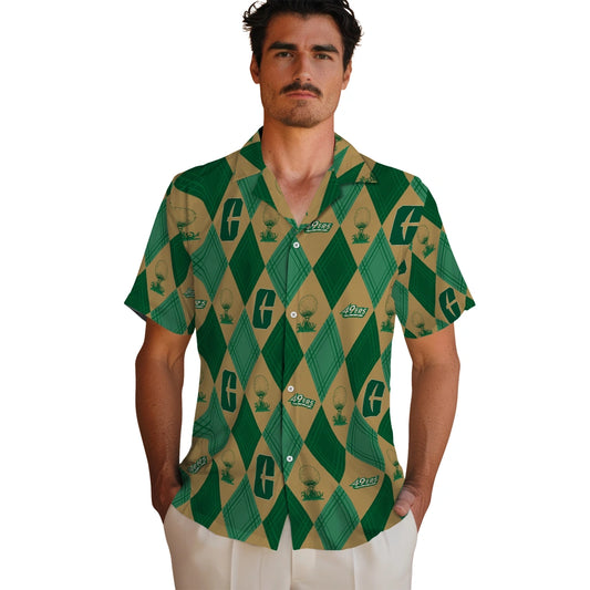 Charlotte 49ers Hawaiian Shirt - Golfing Plaid | Moonbestprint