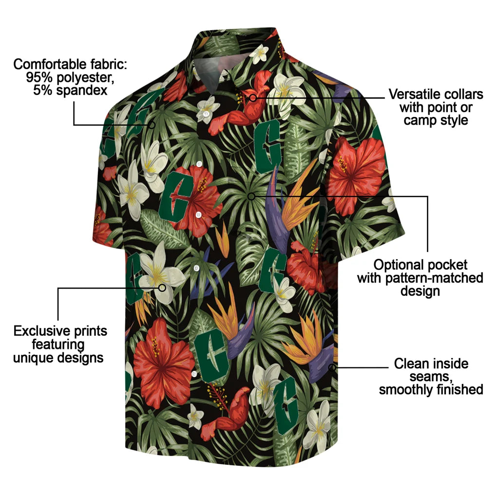 Charlotte 49ers Hawaiian Shirt - Hawaii Floral Hibiscus | Moonbestprint