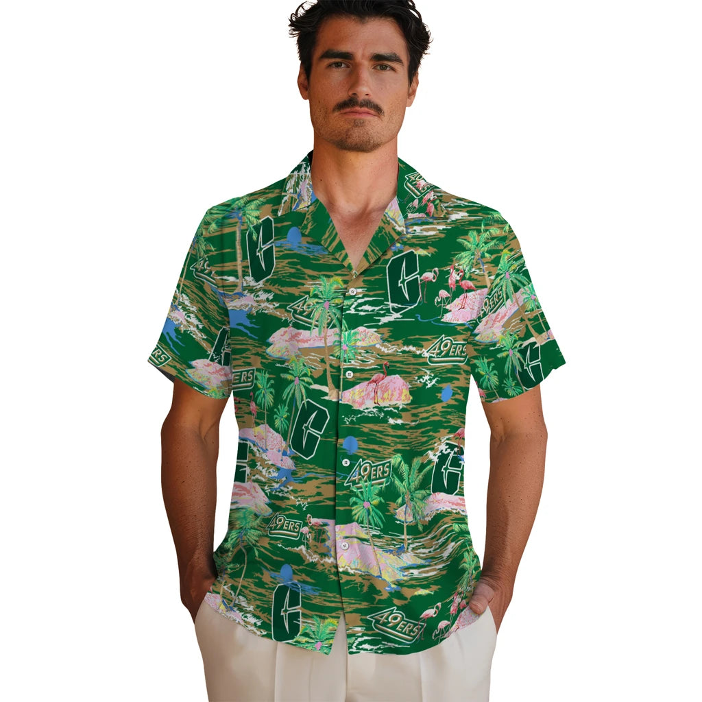Charlotte 49ers Hawaiian Shirt - Hawaii Island | Moonbestprint