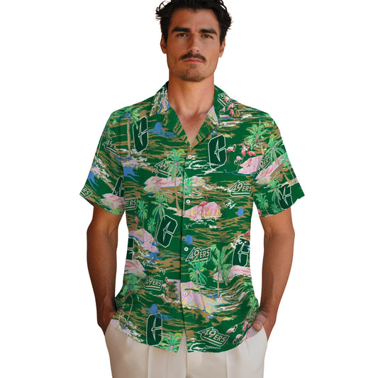 Charlotte 49ers Hawaiian Shirt - Hawaii Island | Moonbestprint