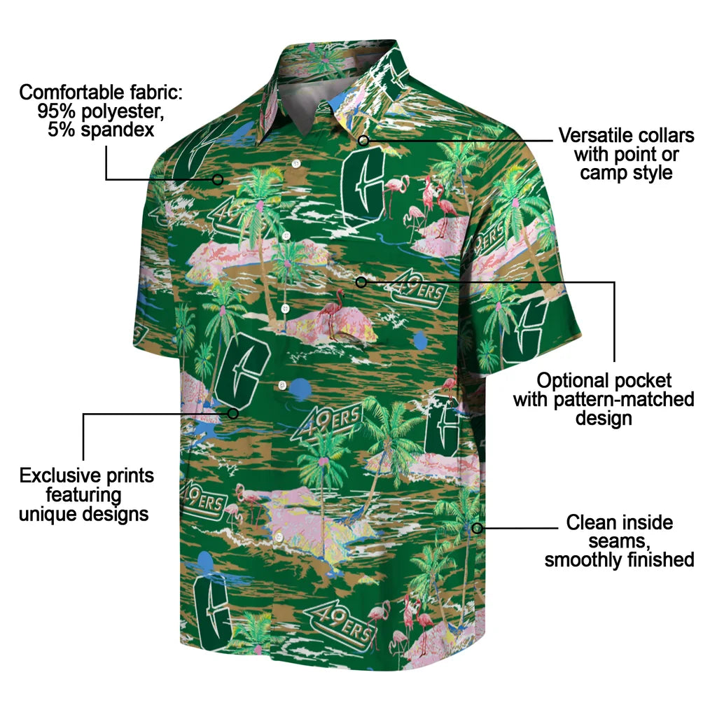 Charlotte 49ers Hawaiian Shirt - Hawaii Island | Moonbestprint