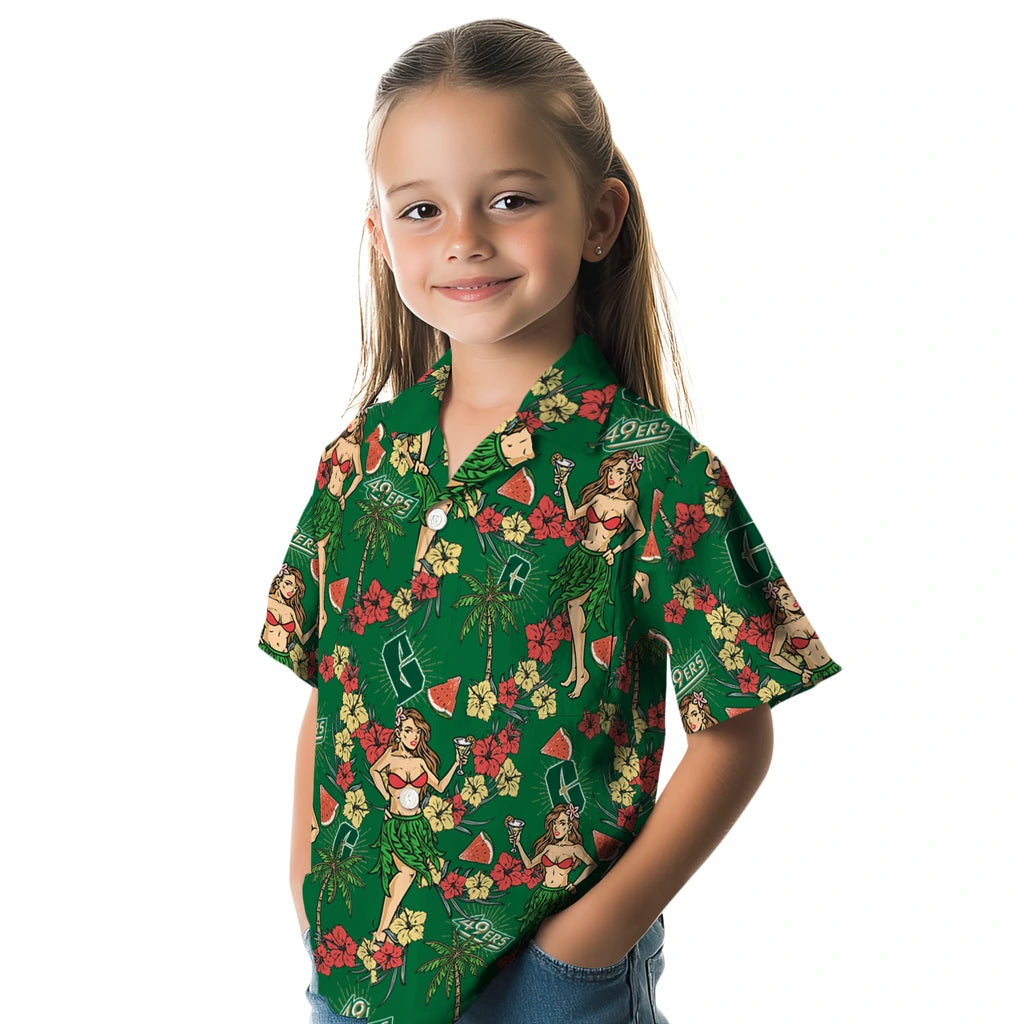 Charlotte 49ers Hawaiian Shirt - Hawaiian Girls Design | Moonbestprint