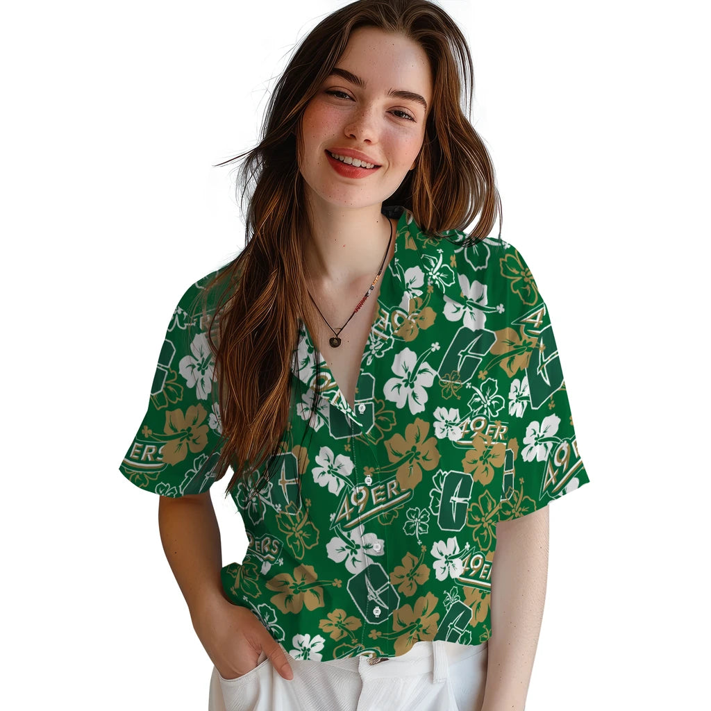 Charlotte 49ers Hibiscus Bloom Hawaiian Shirt – Moonbestprint