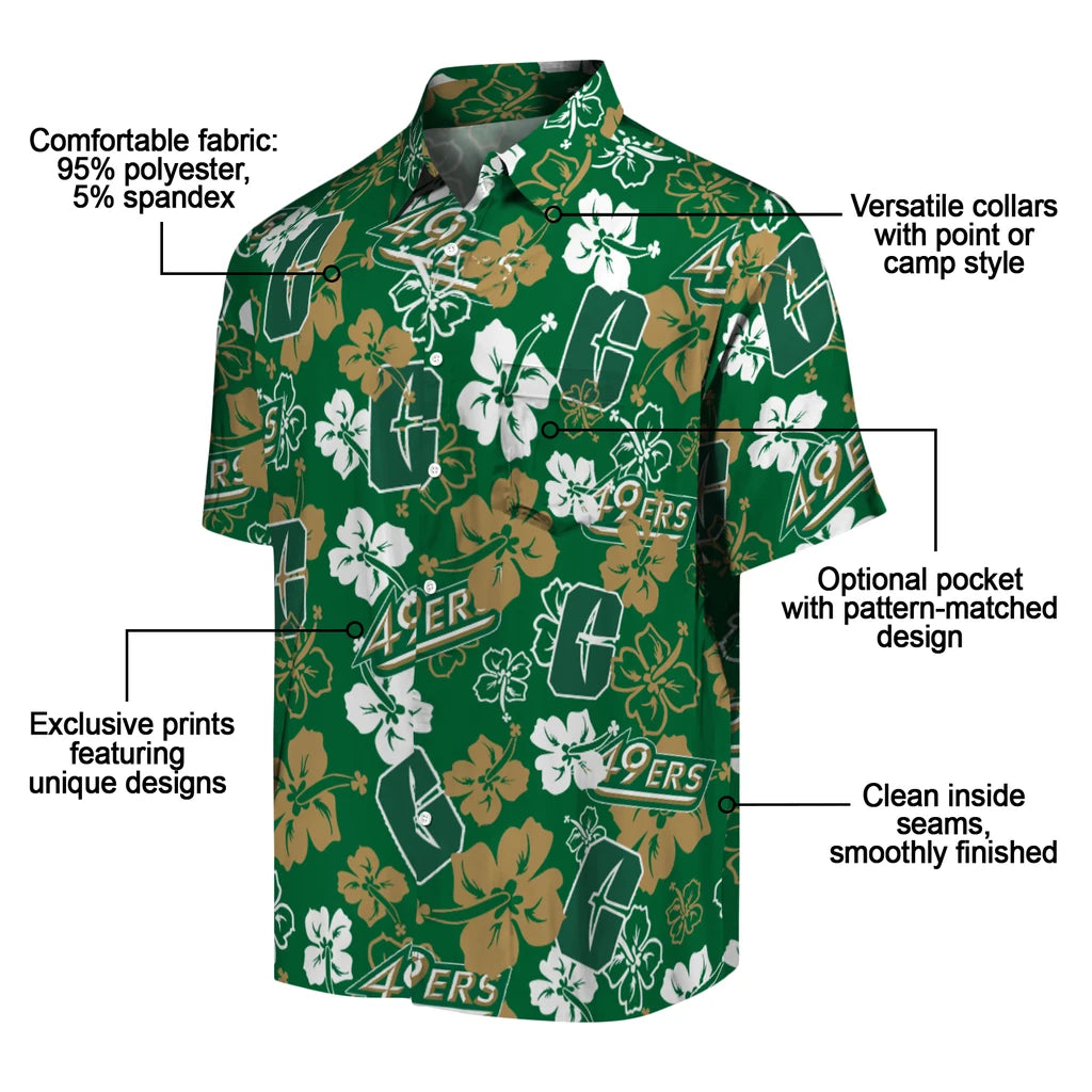 Charlotte 49ers Hibiscus Bloom Hawaiian Shirt – Moonbestprint