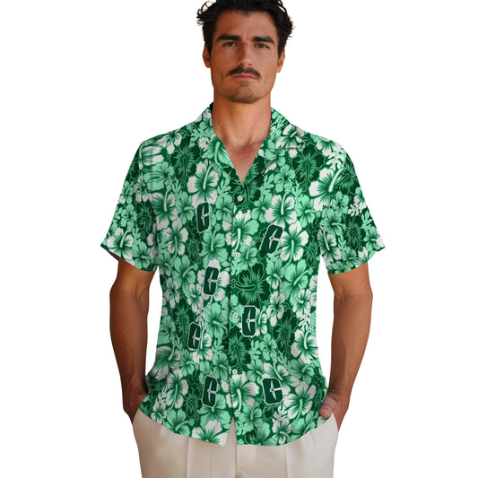 Charlotte 49ers Hawaiian Shirt - Hibiscus Blooms | Moonbestprint