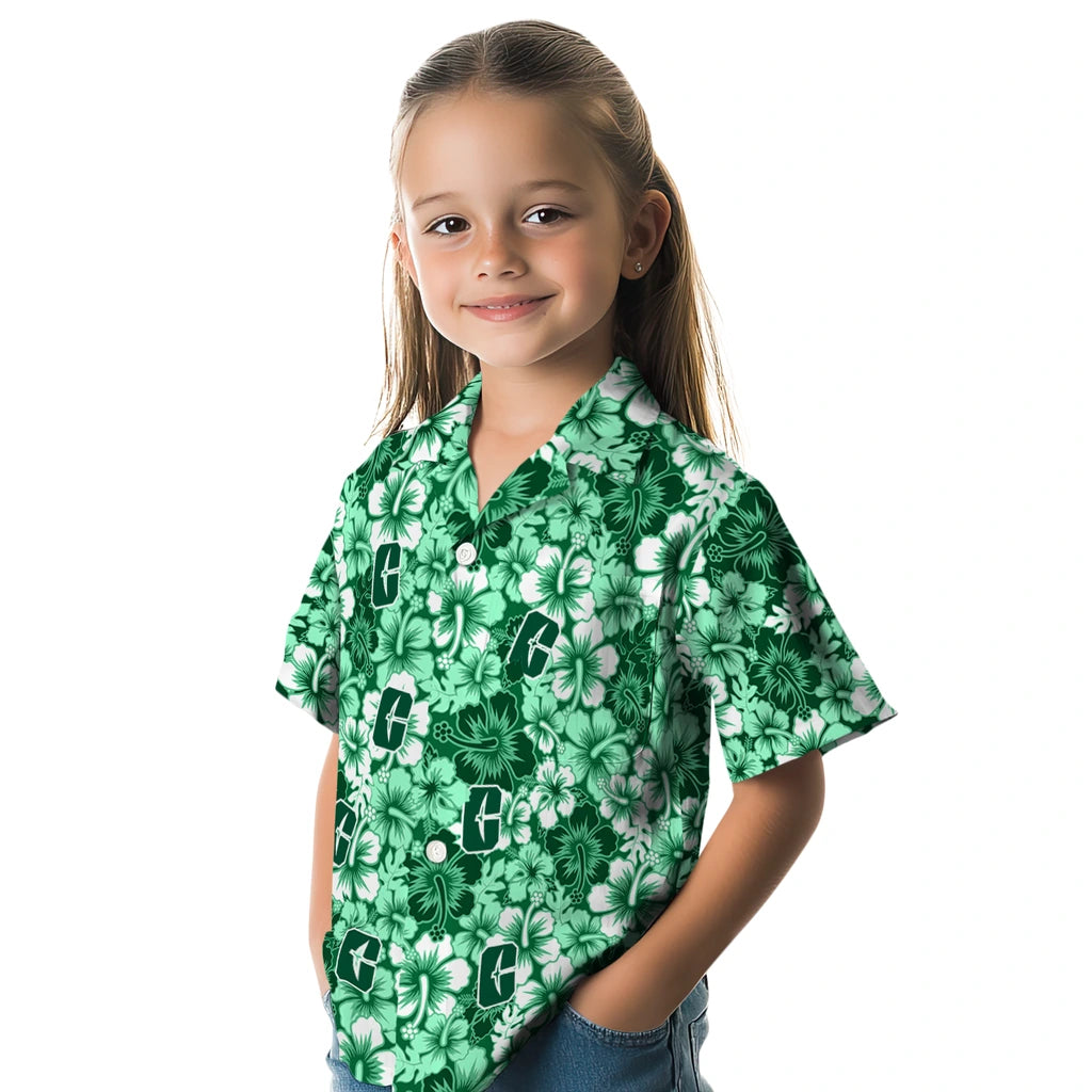 Charlotte 49ers Hawaiian Shirt - Hibiscus Blooms | Moonbestprint
