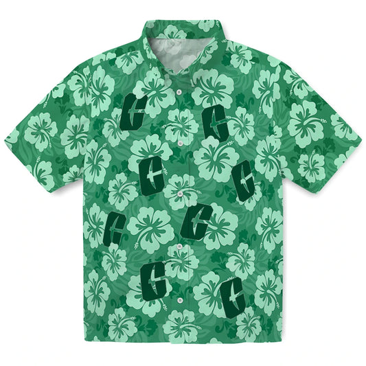 Charlotte 49ers Hawaiian Shirt - Hibiscus Cluster | Moonbestprint