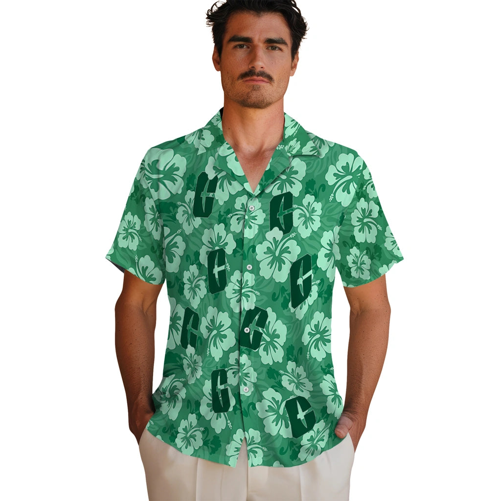 Charlotte 49ers Hawaiian Shirt - Hibiscus Cluster | Moonbestprint
