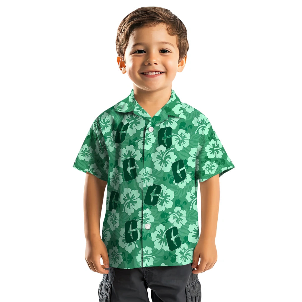 Charlotte 49ers Hawaiian Shirt - Hibiscus Cluster | Moonbestprint