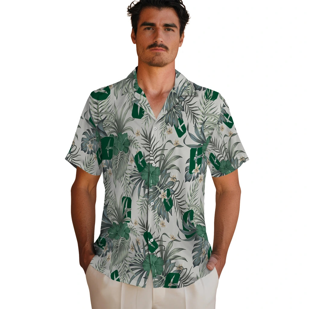 Charlotte 49ers Hawaiian Shirt - Hibiscus Designs | Moonbestprint