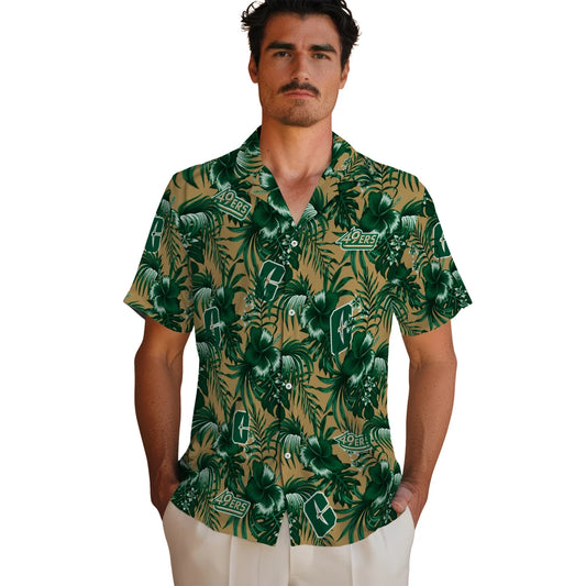 Charlotte 49ers Hawaiian Shirt - Hibiscus Exotic | Moonbestprint
