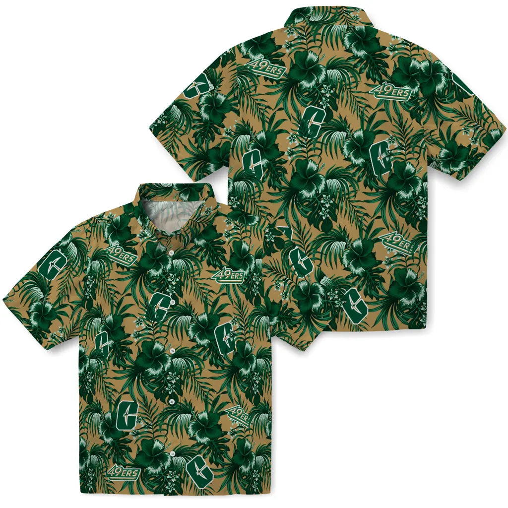 Charlotte 49ers Hawaiian Shirt - Hibiscus Exotic | Moonbestprint
