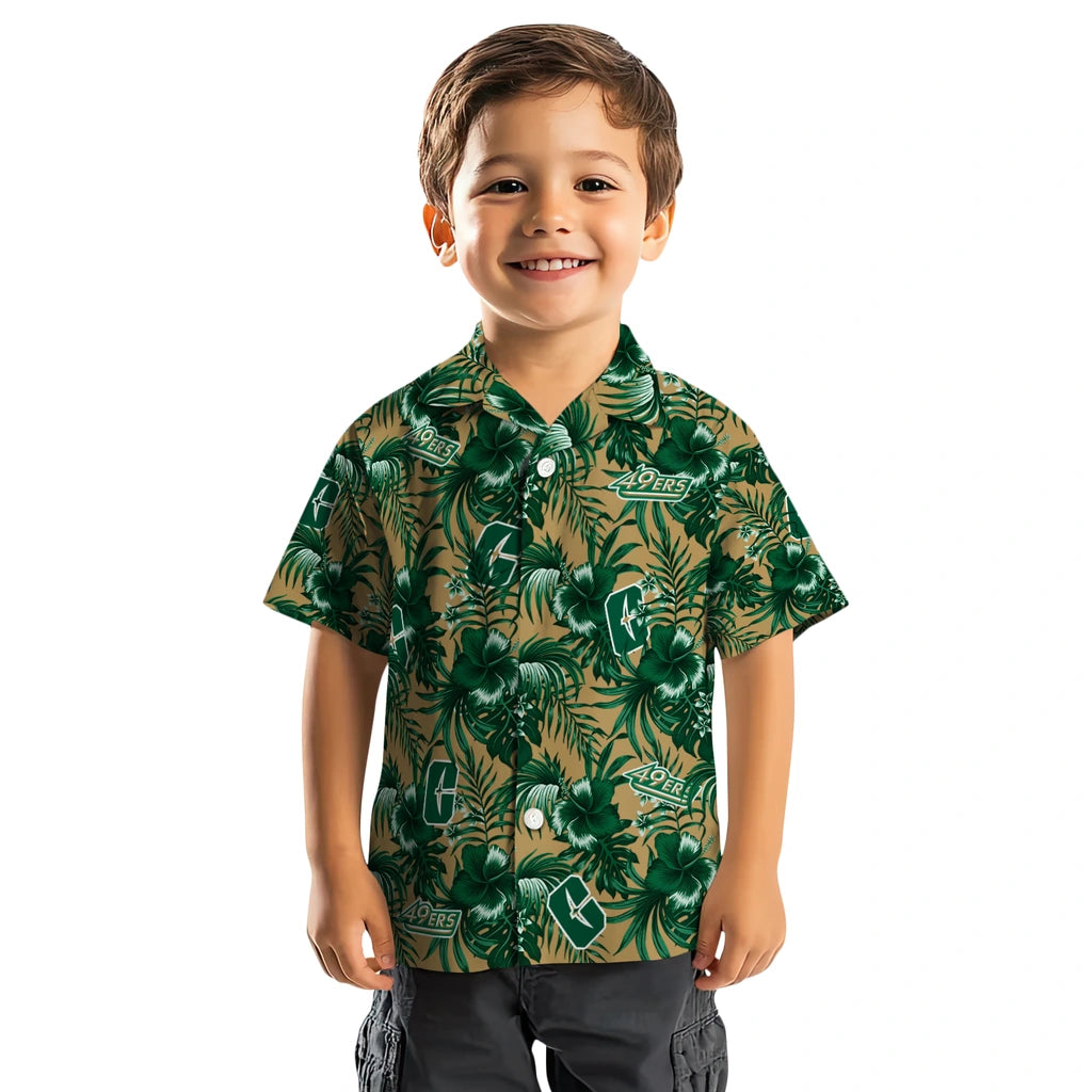 Charlotte 49ers Hawaiian Shirt - Hibiscus Exotic | Moonbestprint