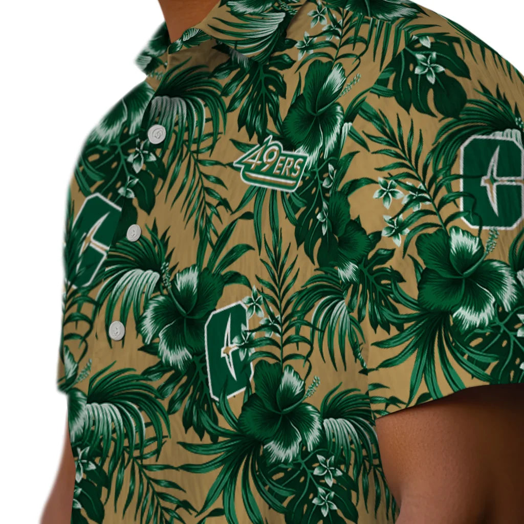 Charlotte 49ers Hawaiian Shirt - Hibiscus Exotic | Moonbestprint
